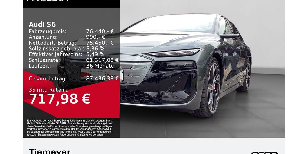 Audi S6 e-tron 9.990 km 71.490 &euro; Remscheid 42897
