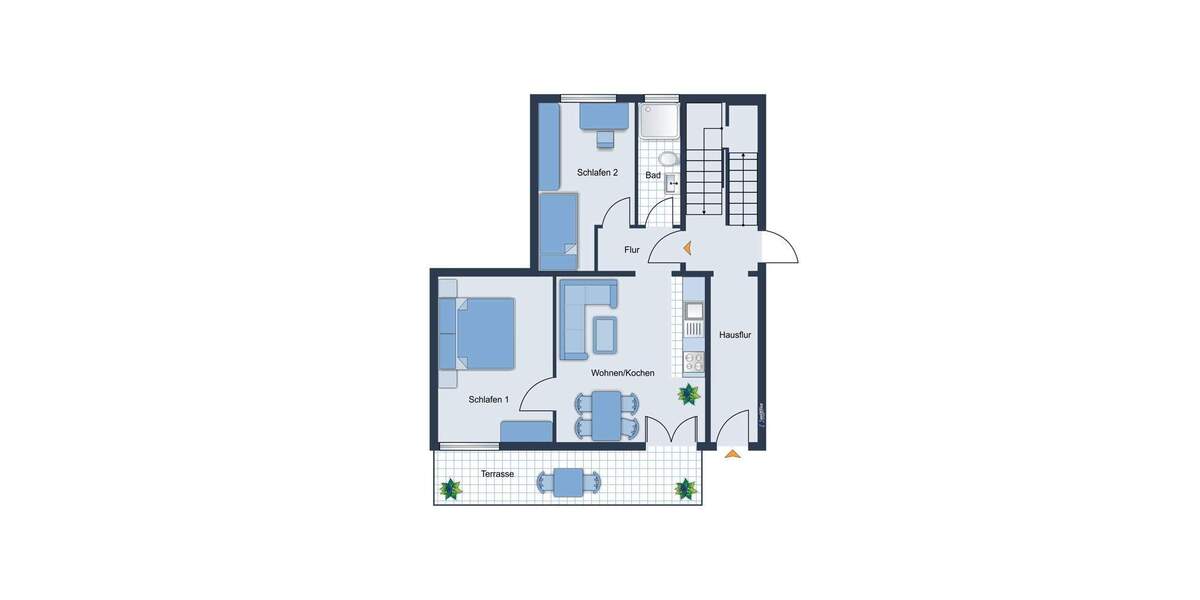 Etagenwohnung Cottbus Ströbitz - 3 Zimmer, 46 m&sup2;, 190.000&euro; | Angebot:25768572