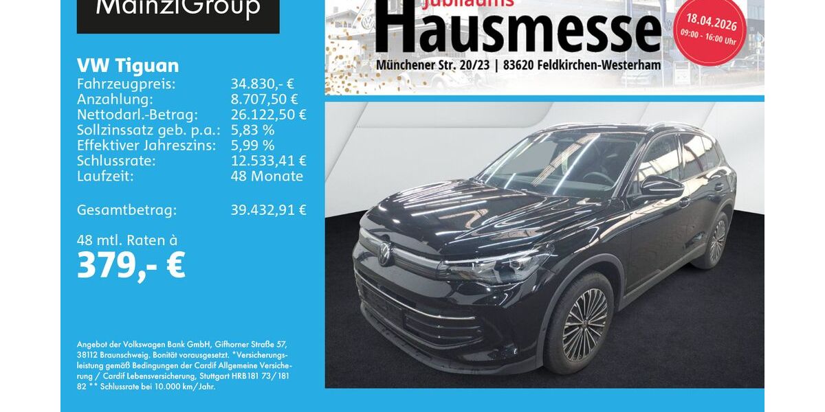 VW Tiguan 26.100 km 34.830 &euro; Feldkirchen/Westerham 83620
