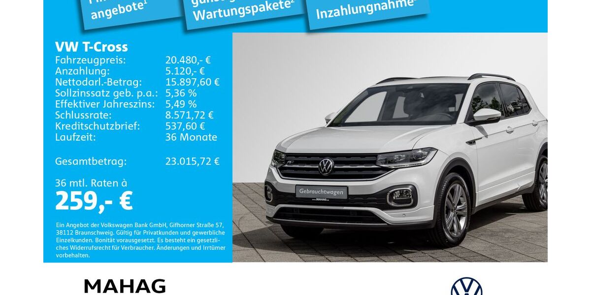 VW T-Cross 41.625 km 18.491 &euro; Ottobrunn 85521