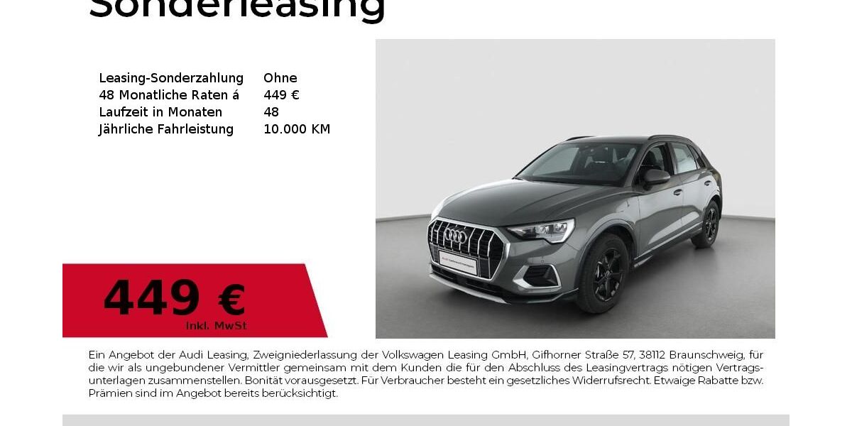 Audi Q3 4.400 km 44.883 &euro; Nürnberg 90411