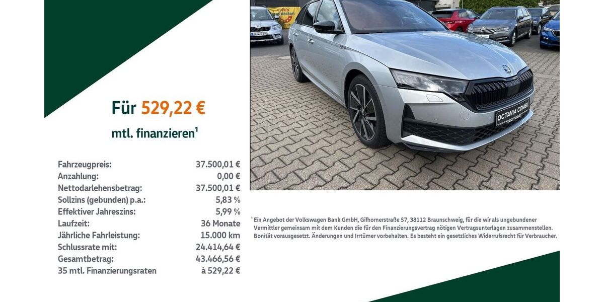 Skoda Octavia 5.500 km 37.500 &euro; Sonneberg 96515