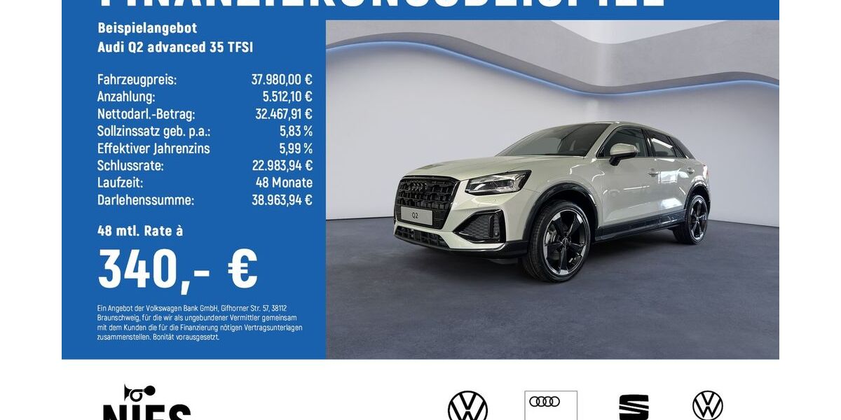 Audi Q2 4.700 km 37.980 &euro; Braunschweig 38122