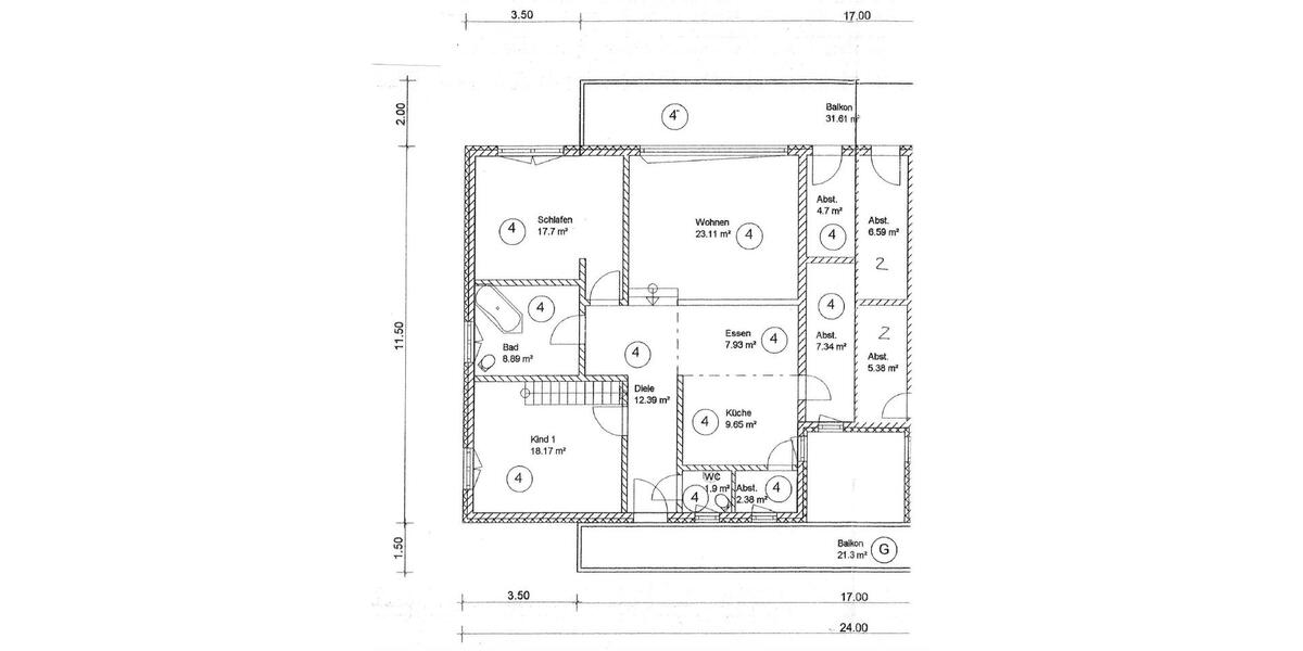 Etagenwohnung Velpke - 4.5 Zimmer, 147 m&sup2;, 1.320&euro; | Angebot:26406029