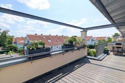 Wohnen über den Dächern: Stilvolle 2-Zimmer-Wohnung mit Süd- & Nordterrasse in bester Allacher Lage 2 zimmer