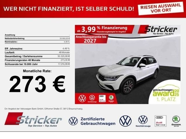 VW Tiguan 62.810 km 25.949 &euro; Detmold 32760