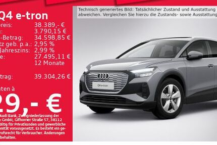Audi Q4 e-tron 31.086 km 38.389 € München 80935