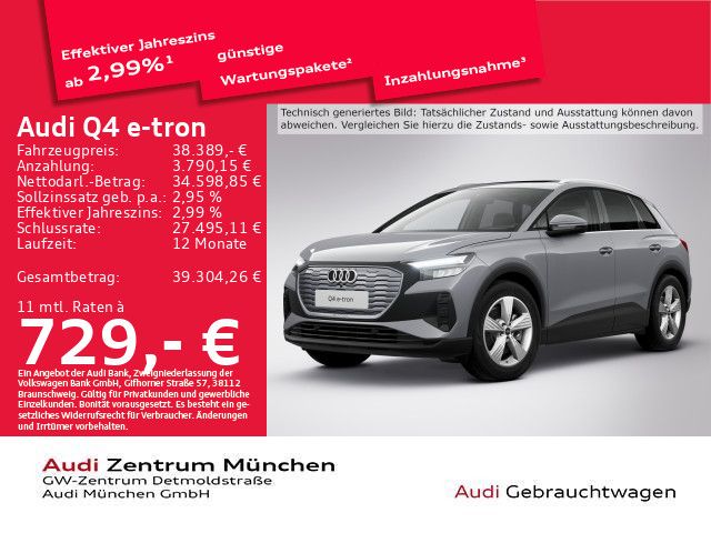 Audi Q4 e-tron 31.086 km 38.389 € München 80935
