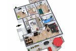 PROVISIONSFREIE DACHGESCHOSSWOHNUNG MIT WEITBLICK UND STELLPLATZ ALS KAPITALANLAGE! 4 zimmer