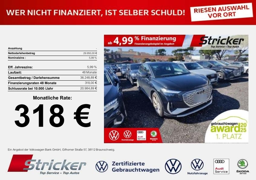Audi Q4 e-tron 33.672 km 29.949 &euro; Detmold 32760