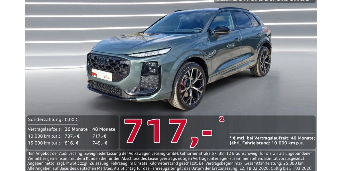 Audi Q3 4.000 km 62.950 &euro; Ingolstadt 85057