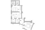 Etagenwohnung Leipzig Eutritzsch - 2 Zimmer, 46 m&sup2;, 600&euro; | Angebot:26824910