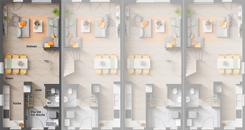 Reihenendhaus Erfurt Stotternheim - 4 Zimmer, 99 m&sup2;, 324.420&euro; | Angebot:25476455