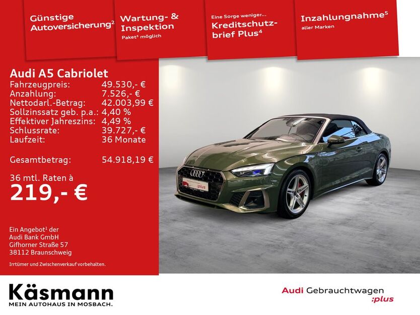 Audi A5 8.776 km 49.530 € Mosbach 74821