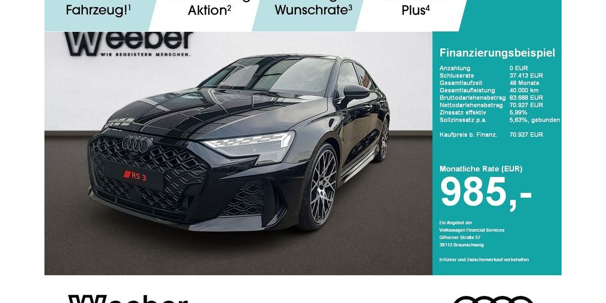 Audi RS3 5.990 km 70.927 &euro; Weil der Stadt 71263