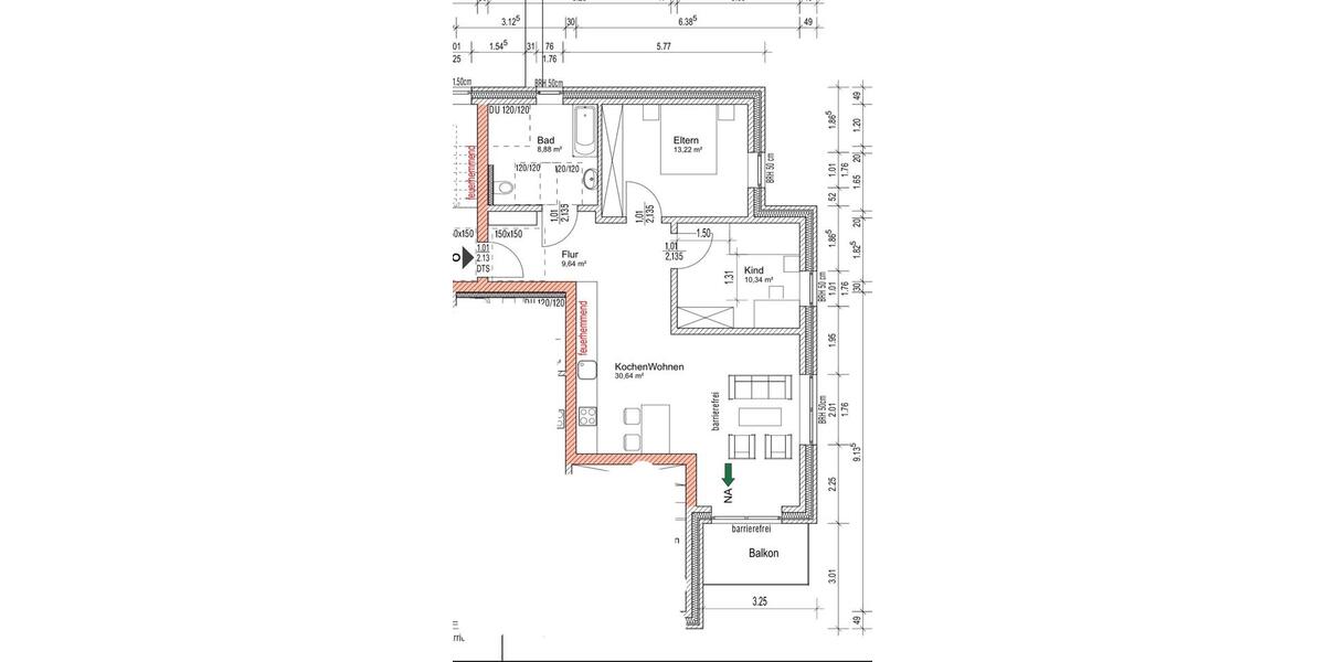 Etagenwohnung Aerzen - 3 Zimmer, 74 m&sup2;, 437&euro; | Angebot:26349350