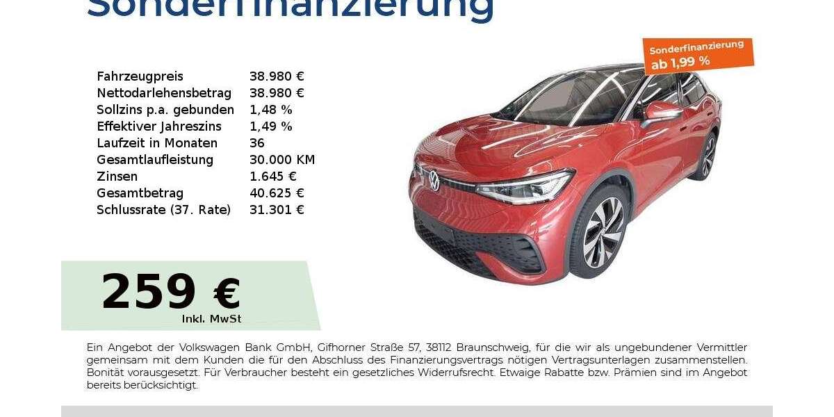 VW ID.5 11.041 km 38.810 &euro; Fürth 90763