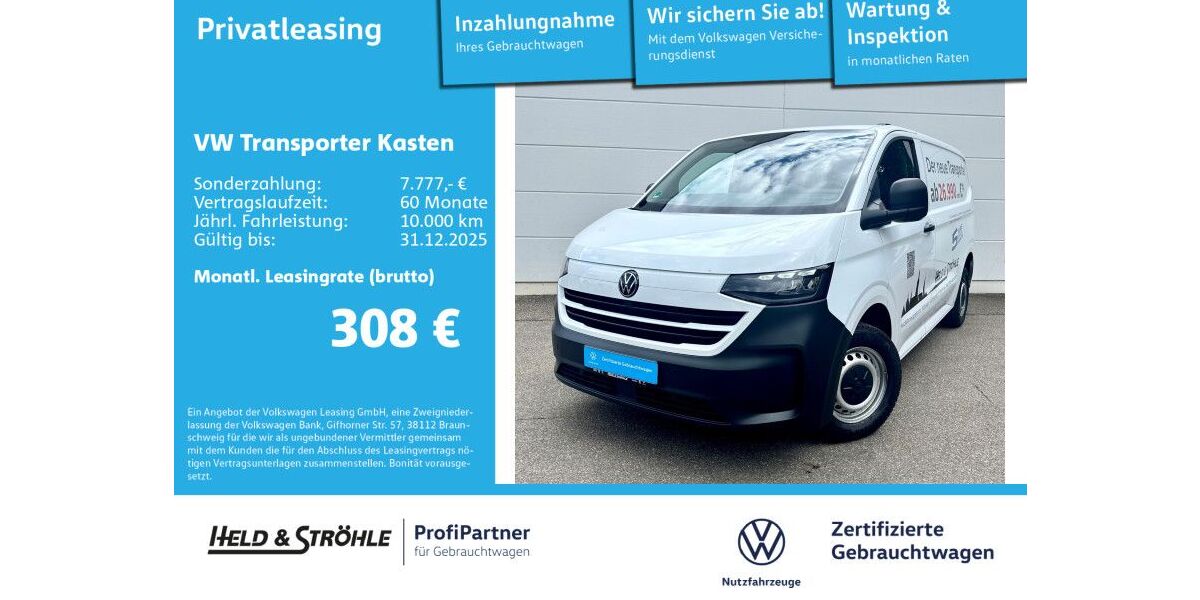 VW T7 Transporter 7.001 km 38.450 € Ulm 89079