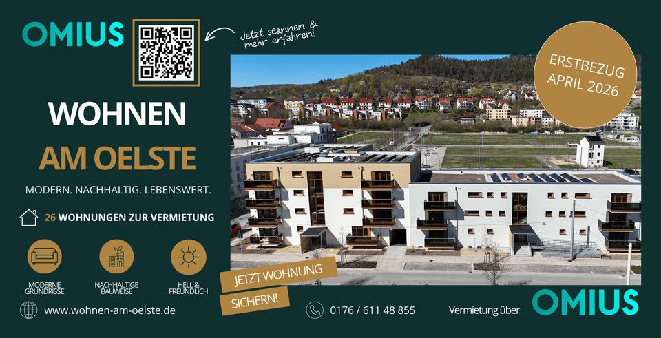 Etagenwohnung Jena - 2 Zimmer, 73 m&sup2;, 1.100&euro; | Angebot:26417549