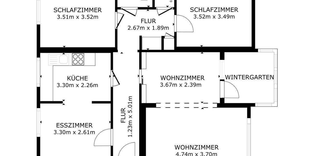 Erdgeschoßwohnung Bremen Osterholz - 4 Zimmer, 82 m&sup2;, 229.000&euro; | Angebot:24827842