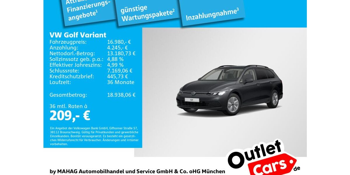 VW Golf 122.545 km 16.980 &euro; Dachau 85221
