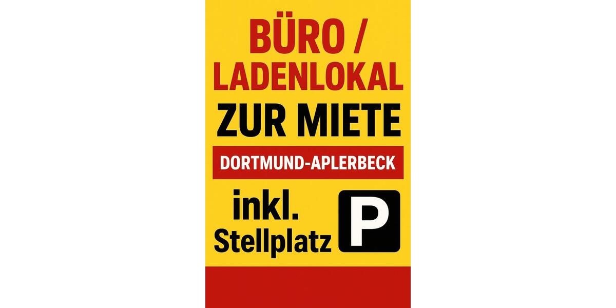 Büro Ladenlokal inkl. Stellplatz in Do-Aplerbeck zu vermieten! zimmer