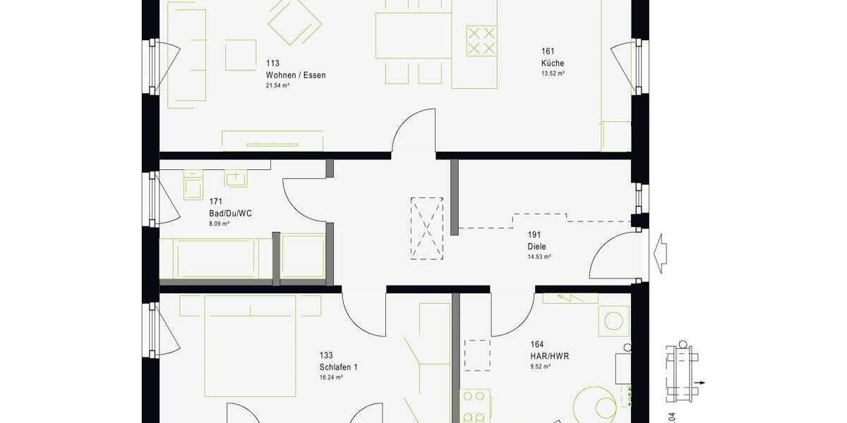 Bungalow Ronnenberg - 2 Zimmer, 83 m&sup2;, 497.000&euro; | Angebot:26450451