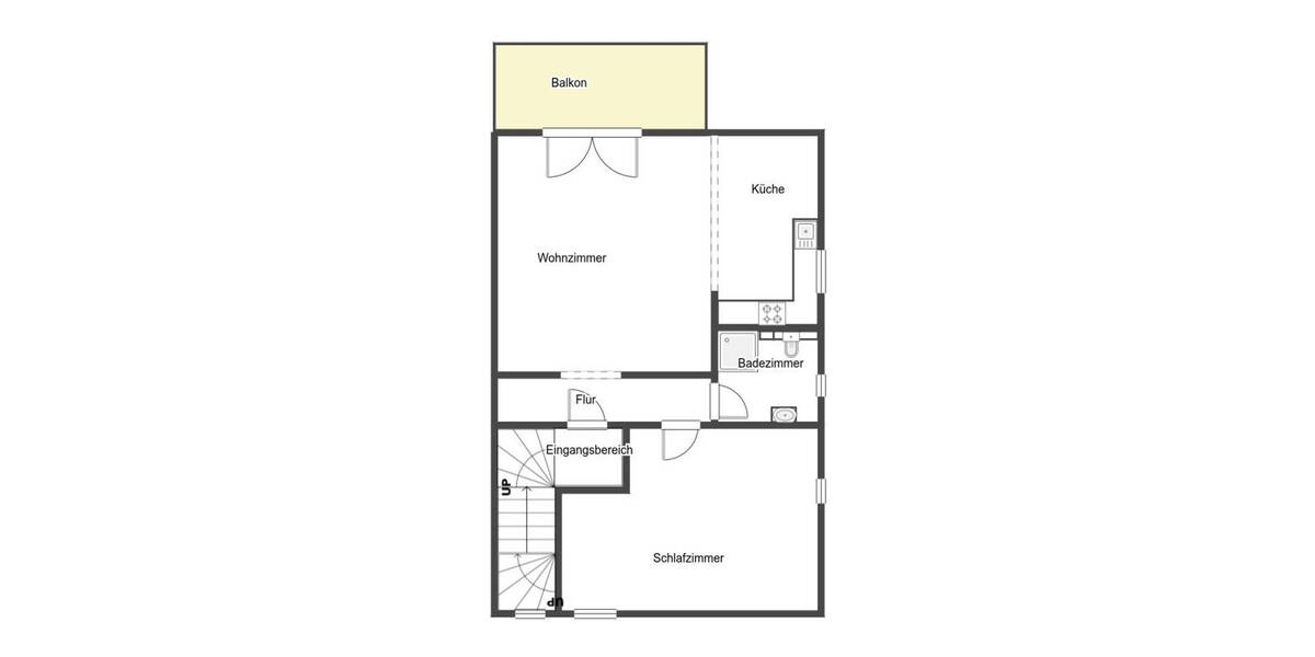 Etagenwohnung Sagard Neddesitz - 2 Zimmer, 50 m&sup2;, 185.000&euro; | Angebot:26768377