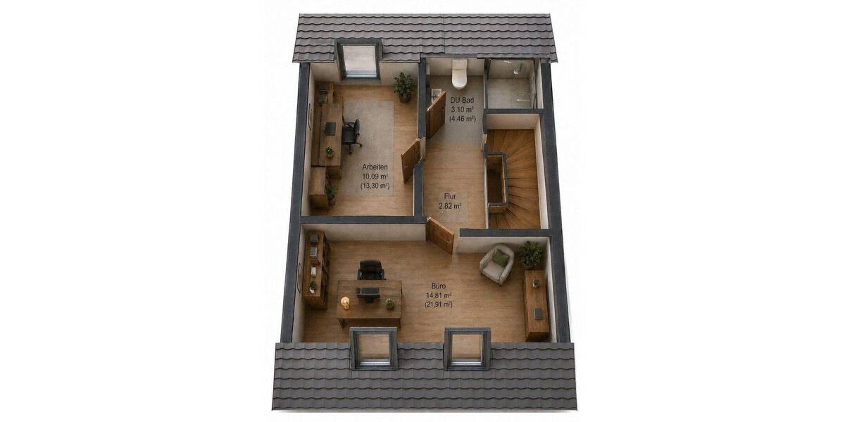 Reihenmittelhaus Mering Sankt Afra - 6 Zimmer, 134 m&sup2;, 2.680&euro; | Angebot:26816358