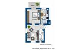 Erdgeschoßwohnung Halle (Saale) Frohe Zukunft - 2 Zimmer, 46 m&sup2;, 435&euro; | Angebot:25424470