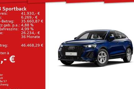 Audi Q3 4.900 km 41.930 € Mosbach 74821