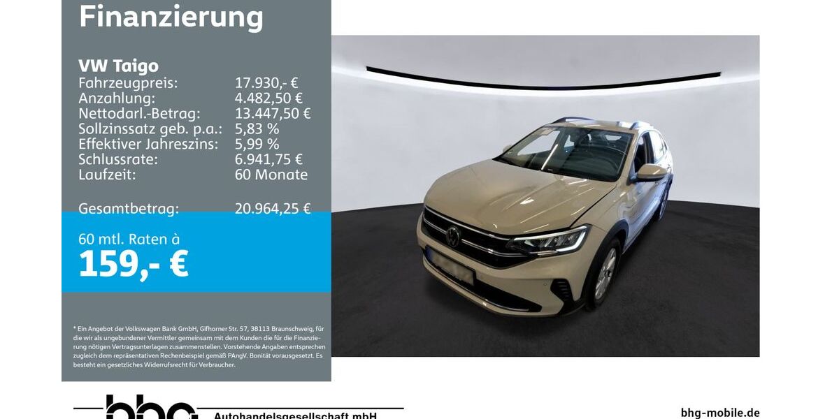 VW Taigo 60.755 km 17.930 &euro; Rottweil 78628
