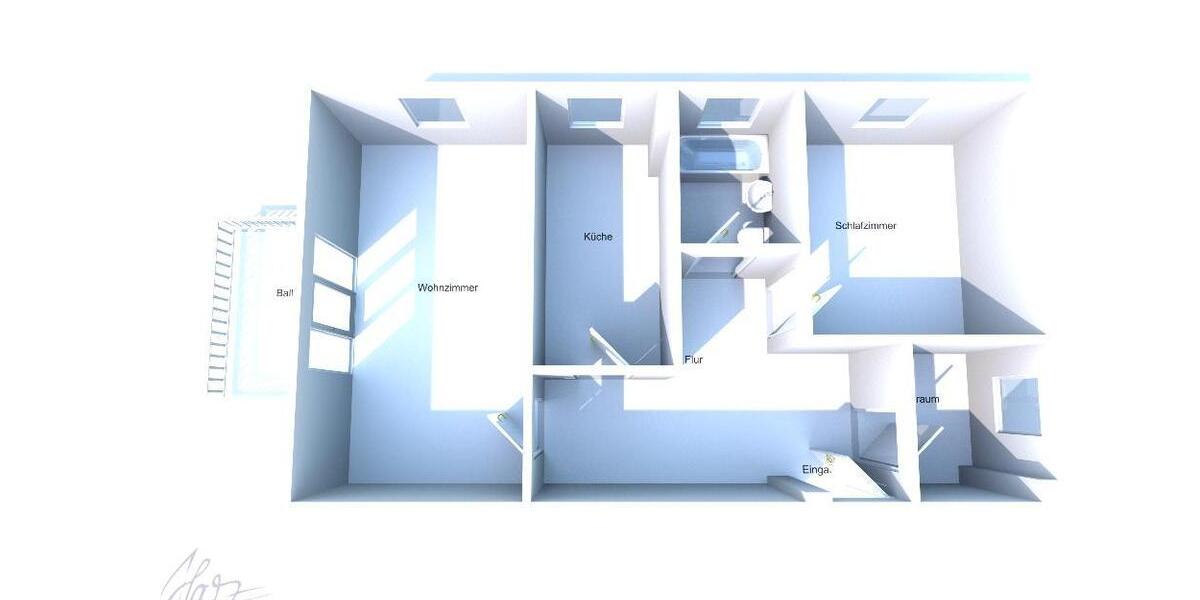 Etagenwohnung Riesa Neuweida - 2.5 Zimmer, 60 m&sup2;, 395&euro; | Angebot:26400674