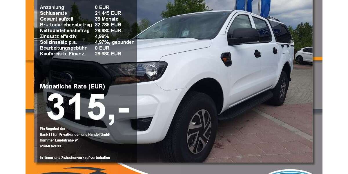 Ford Ranger 23.500 km 28.980 &euro; Neustadt a. d. Donau 93333