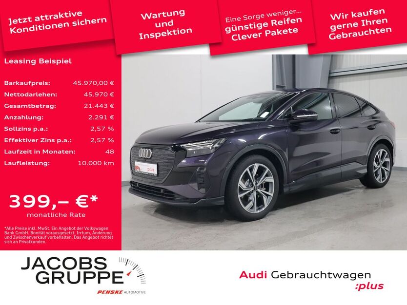 Audi Q4 e-tron 4.712 km 45.970 € Aachen 52078