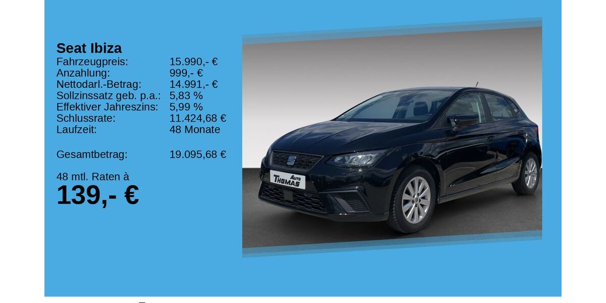 Seat Ibiza 40.478 km 15.990 &euro; Bonn 53227