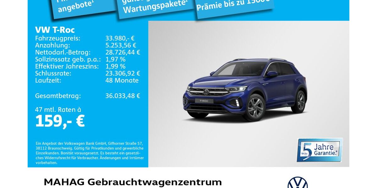 VW T-Roc 3.138 km 33.980 &euro; München 80935