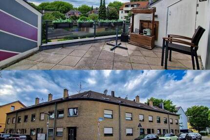 Moderne Wohnung mit Dachterrasse in einem Vierfamilienhaus. 3 zimmer