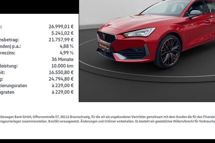 Cupra Leon 27.906 km 26.999 € Leinefelde-Worbis/DE 37327