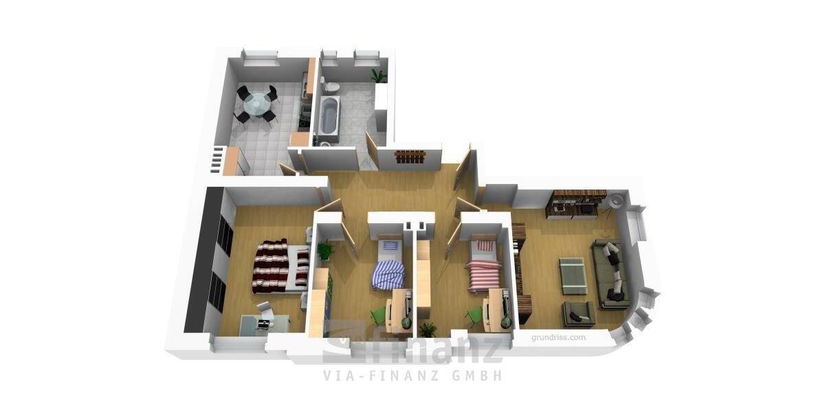 Etagenwohnung Zwickau Innenstadt - 4 Zimmer, 90 m&sup2;, 79.000&euro; | Angebot:26246893