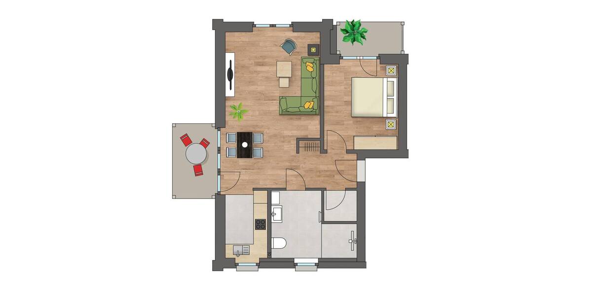 Etagenwohnung Ottersberg Fischerhude - 2 Zimmer, 75 m&sup2;, 275.000&euro; | Angebot:26443409