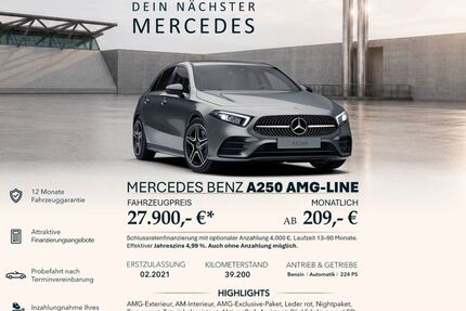 Mercedes-Benz A 250 39.200 km 27.900 &euro; Ebersbach an der Fils 73061