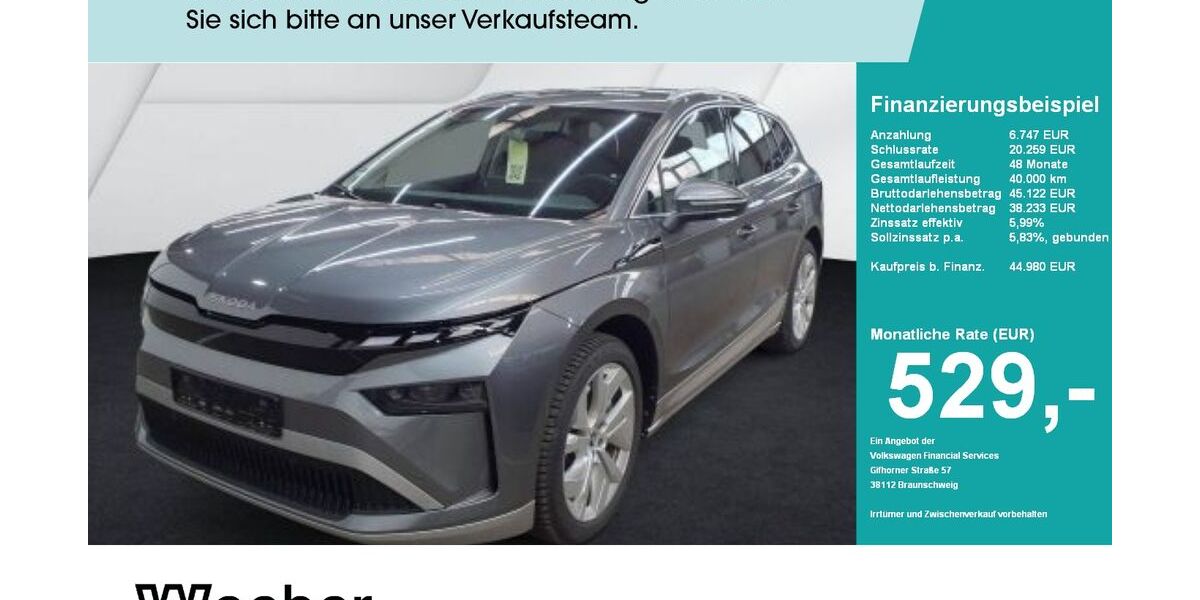 Skoda Enyaq 4.873 km 44.979 &euro; Weil der Stadt 71263