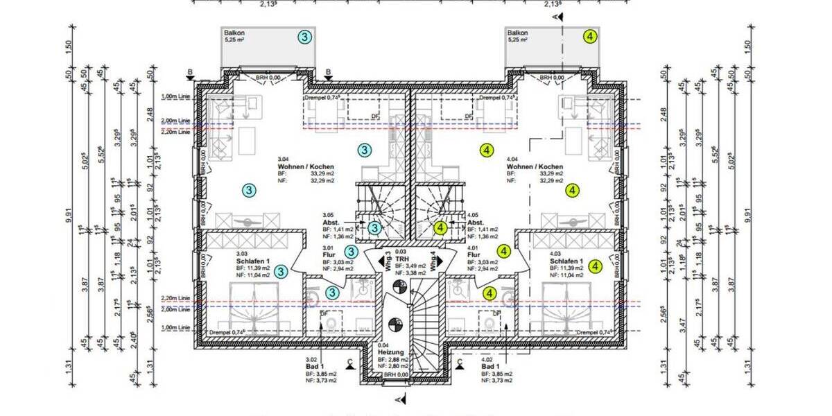 Etagenwohnung Norden Norddeich - 3 Zimmer, 68 m&sup2;, 379.000&euro; | Angebot:26570684