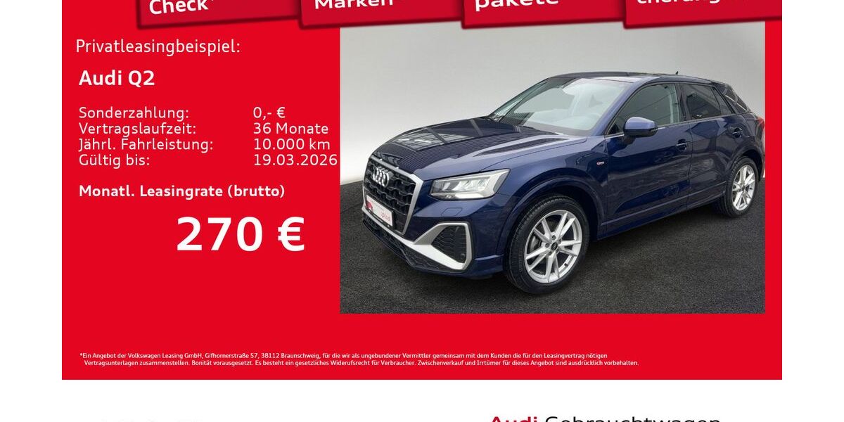 Audi Q2 11.311 km 30.880 &euro; Hamburg 22529