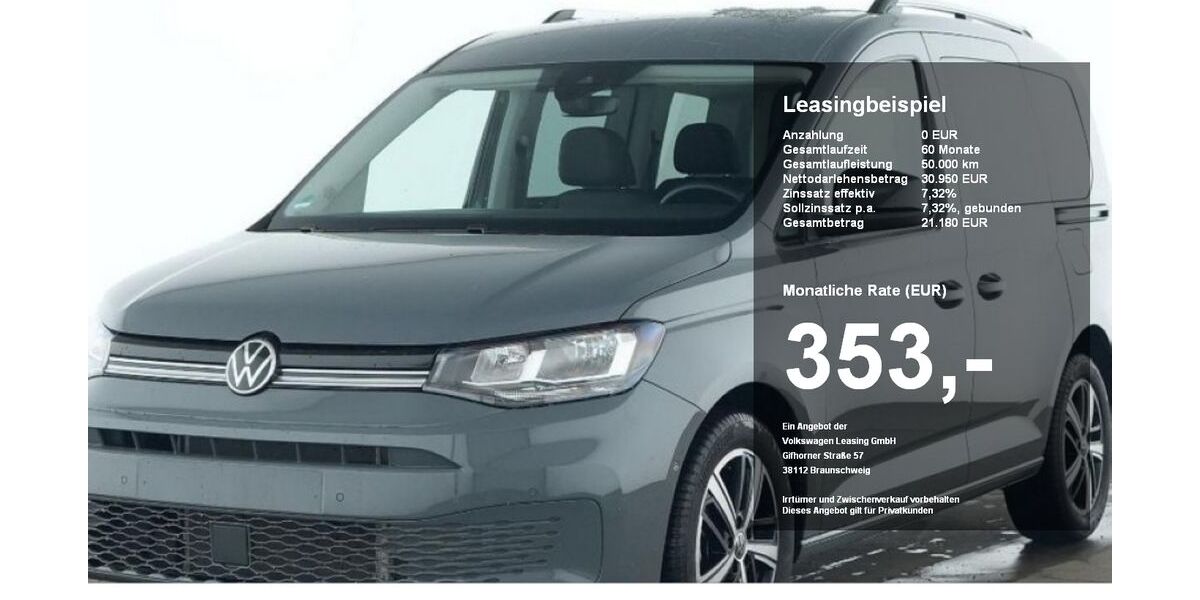 VW Caddy 12.529 km 30.950 &euro; Regen 94209