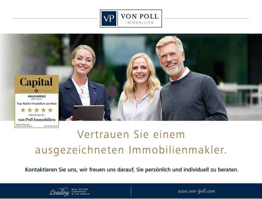 Vermietete Drei-Zimmer-Wohnung in Toplage mit großer Terrasse