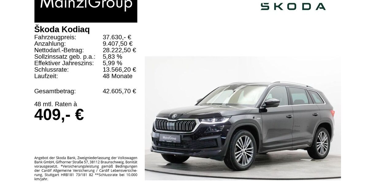 Skoda Kodiaq 41.403 km 37.630 &euro; Feldkirchen/Westerham 83620