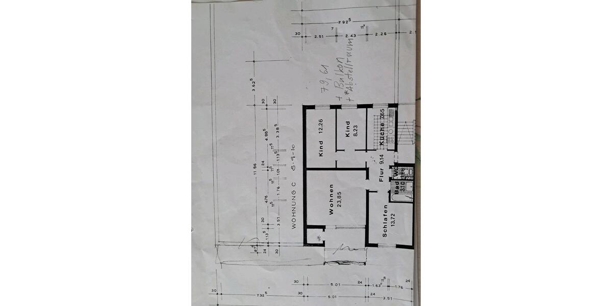 Etagenwohnung Wolfenbüttel Adersheim - 4 Zimmer, 80 m&sup2;, 155.000&euro; | Angebot:26837420