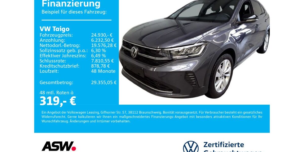 VW Taigo 16.500 km 24.930 &euro; Bad Rappenau 74906